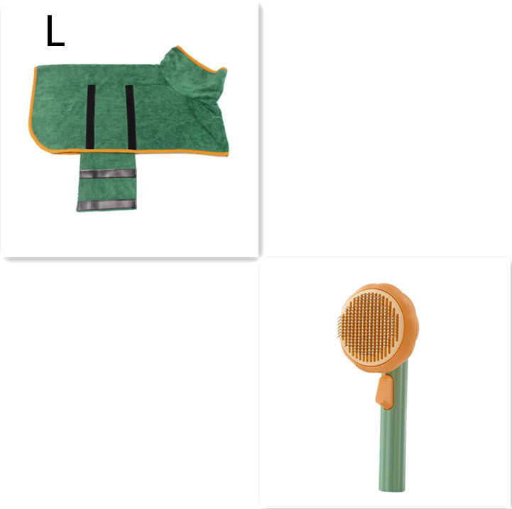 Pet Brush Hand-held Steel Wire Comb Hair Removal