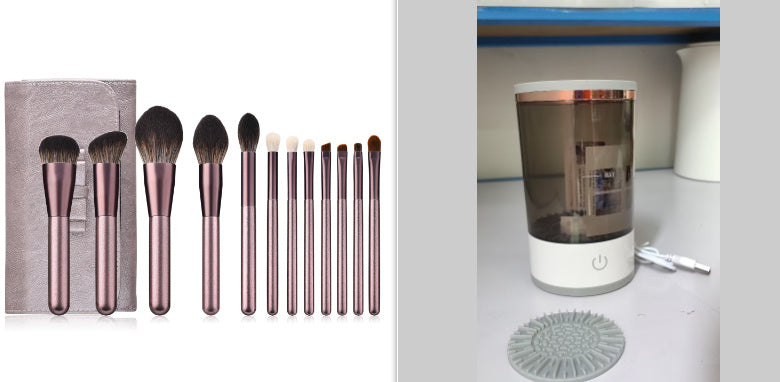Automatic Cosmetic Brush Cleaning Tool