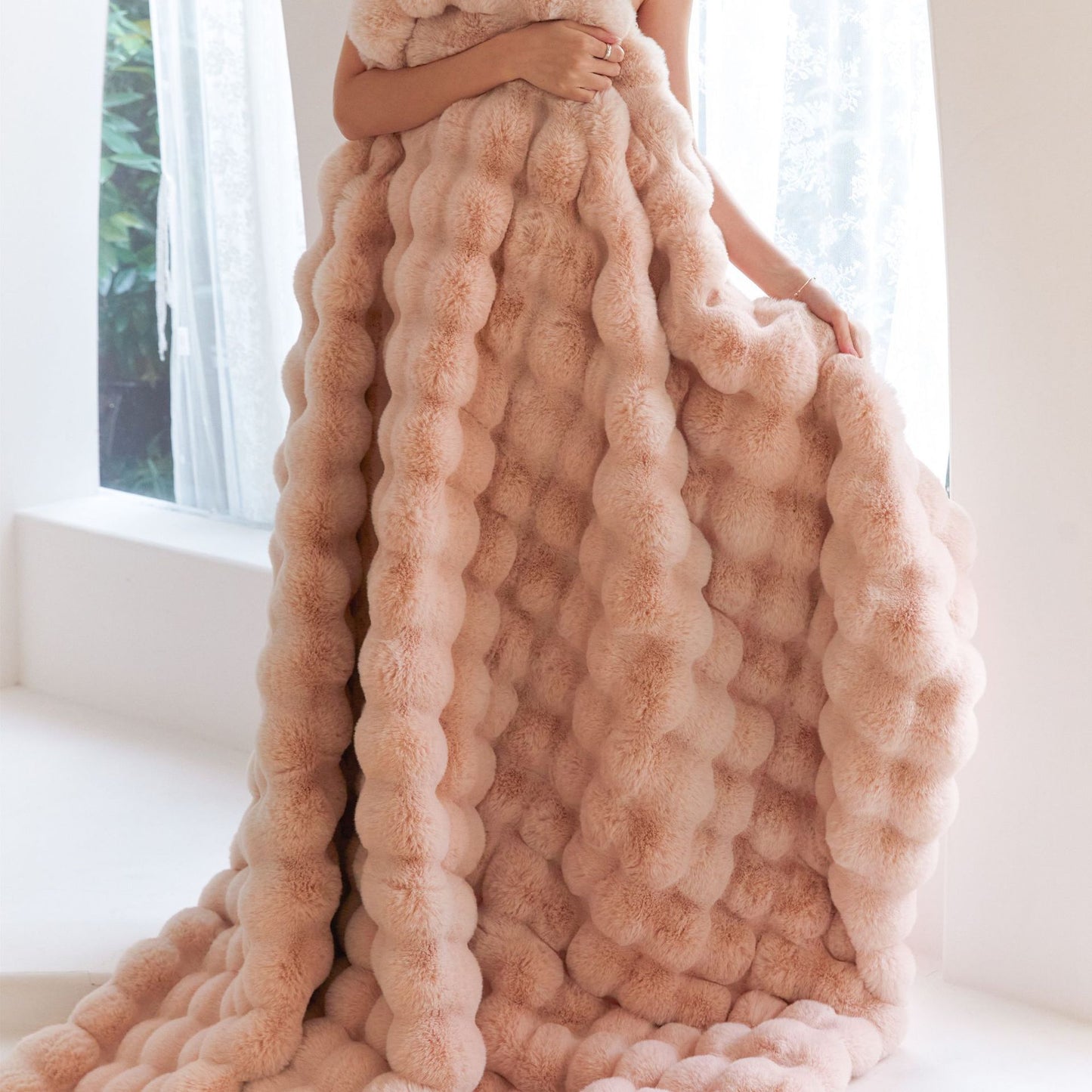 Polyester Bubble Velvet Thickened Blanket