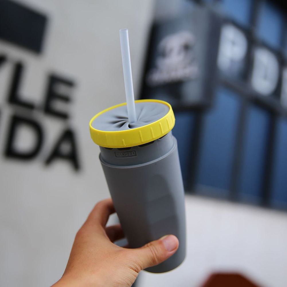 No Cover Twisting Portable Insulation Tumbler