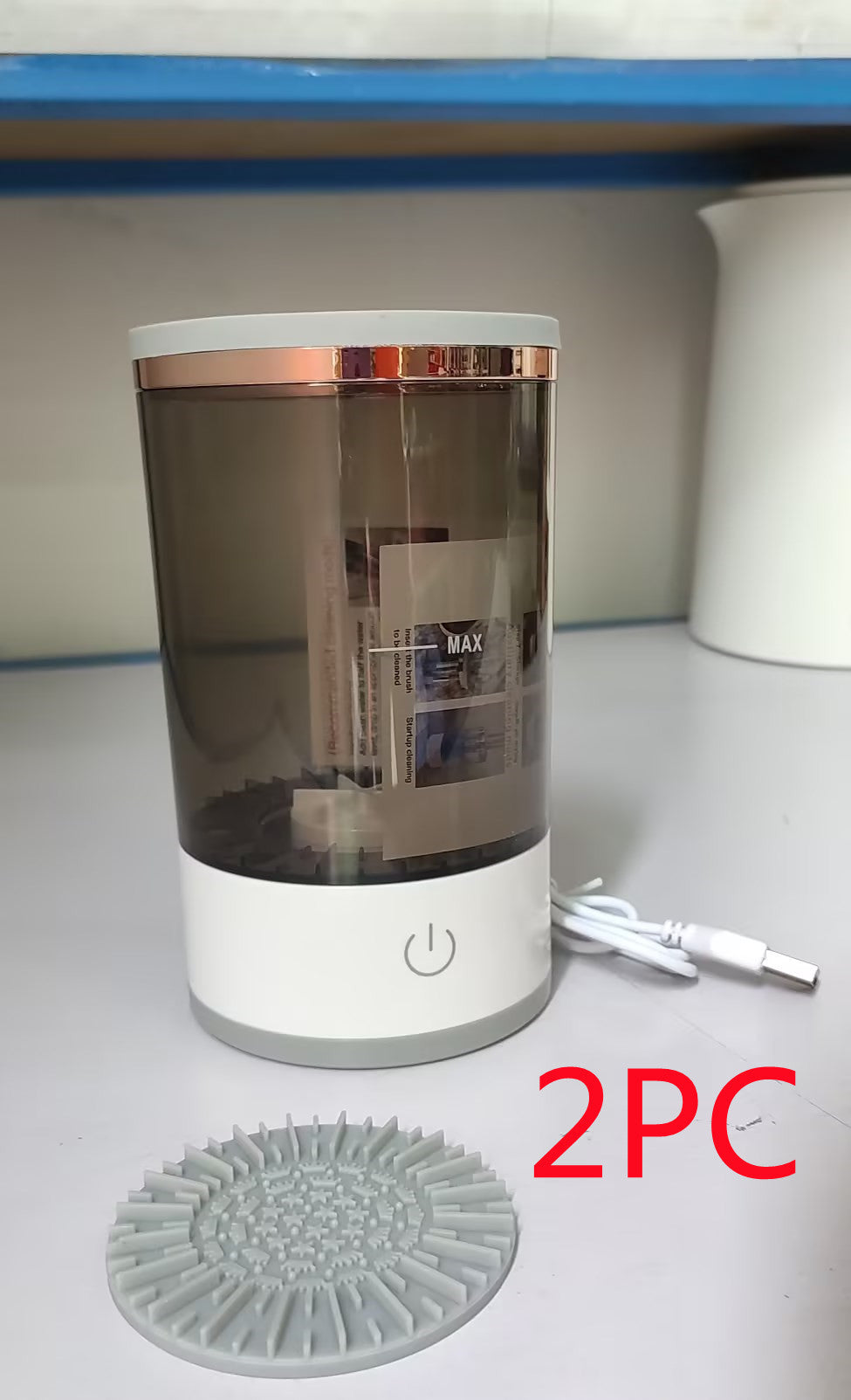Automatic Cosmetic Brush Cleaning Tool
