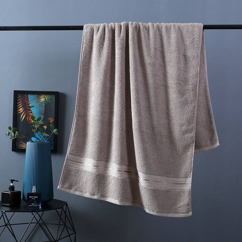 Pure Color Thick Cotton Bath Towel Set Towel