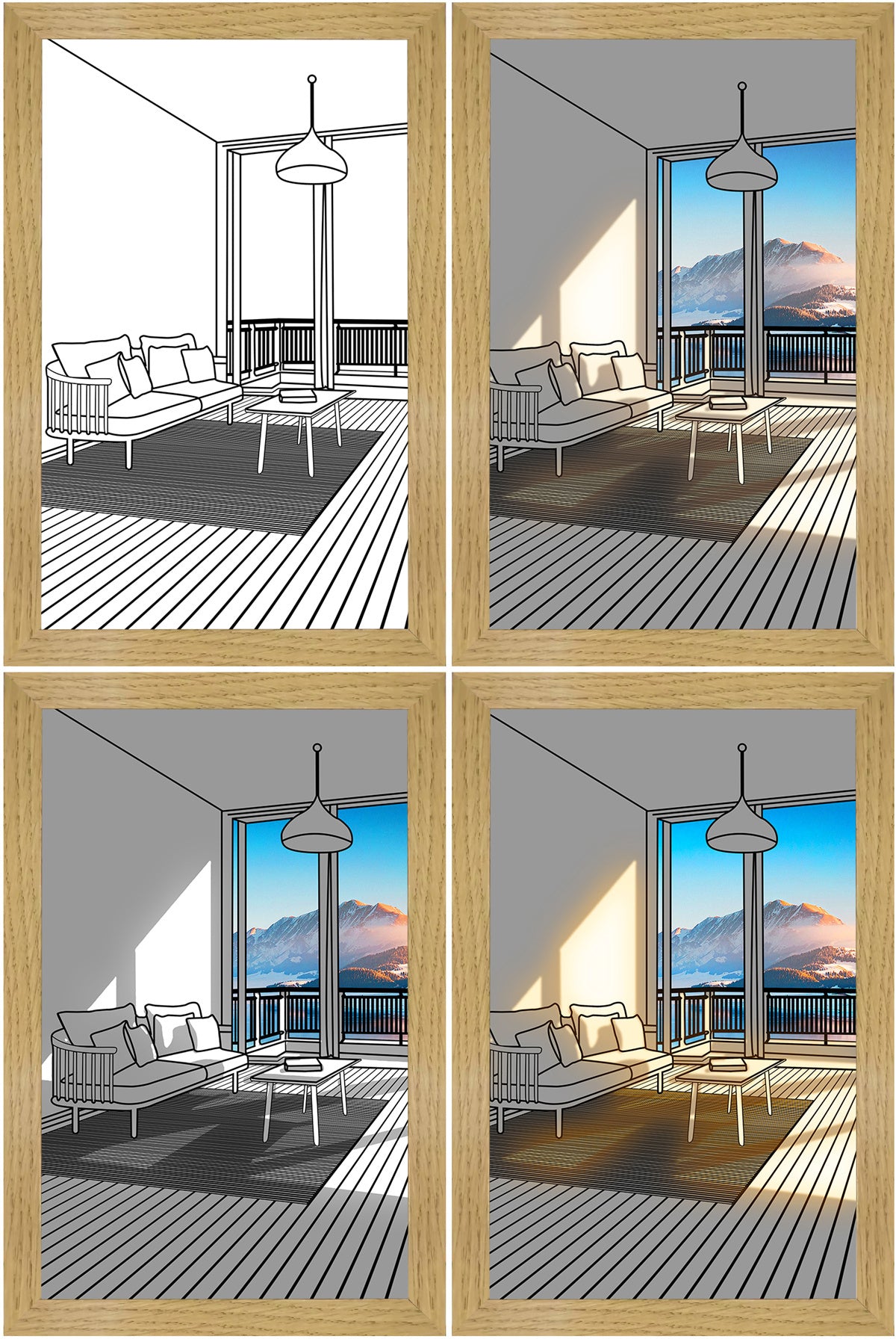 Illuminated Picture LED Decorative Light Bedside Picture Frame