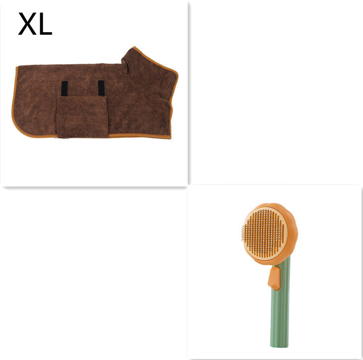 Pet Brush Hand-held Steel Wire Comb Hair Removal