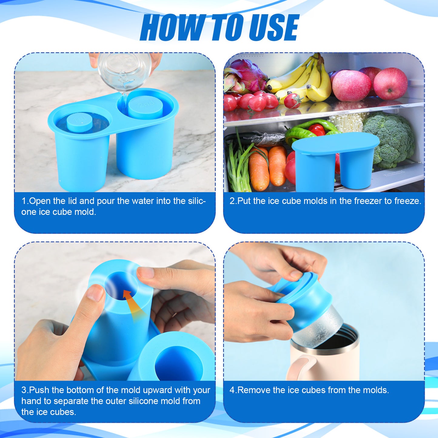 30oz and 40oz Silicon Ice Cup Tray