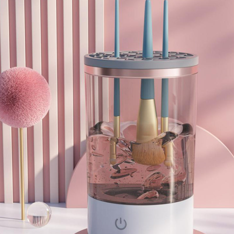 Automatic Cosmetic Brush Cleaning Tool