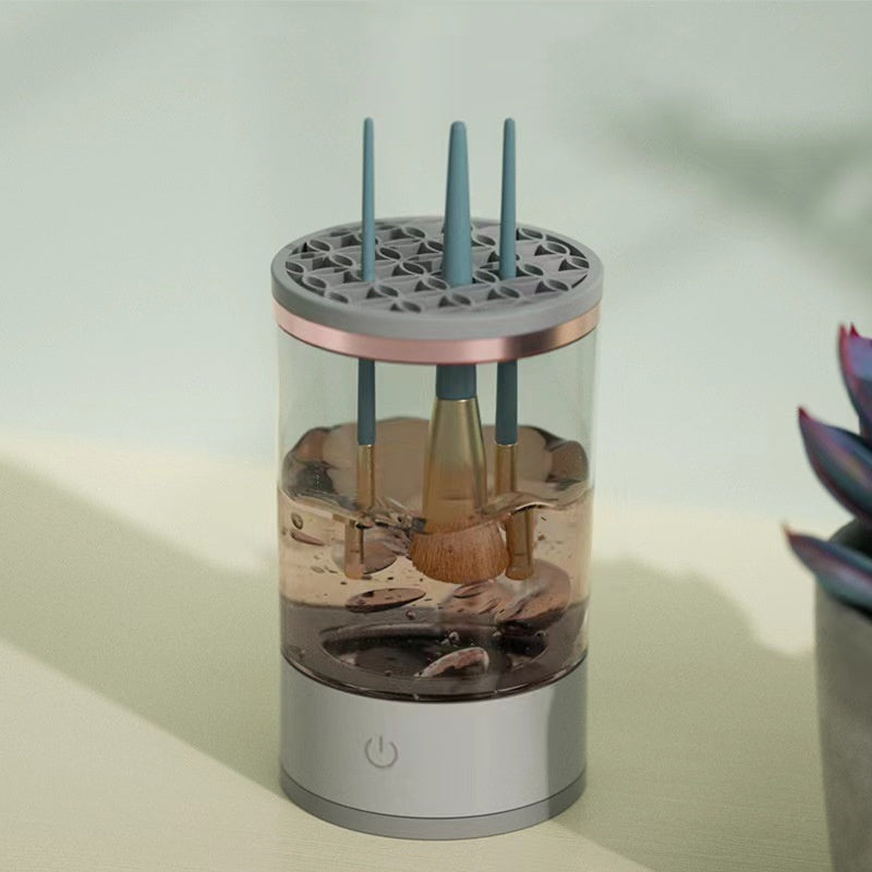 Automatic Cosmetic Brush Cleaning Tool