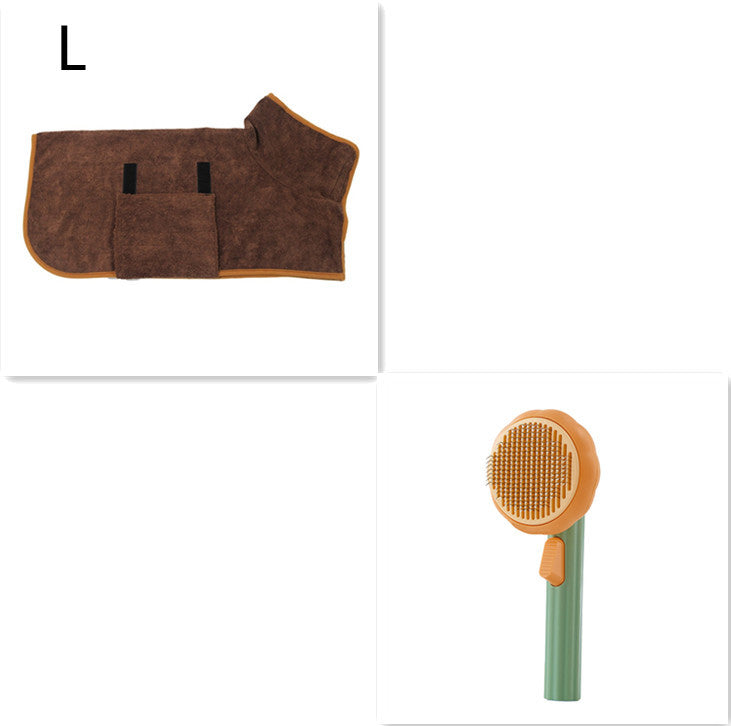 Pet Brush Hand-held Steel Wire Comb Hair Removal