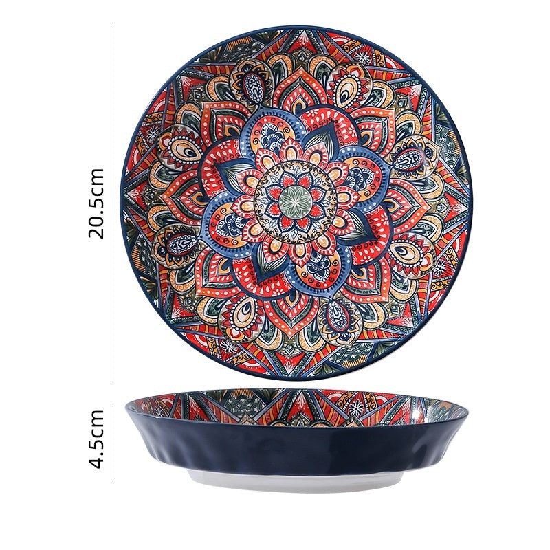 Bohemian Antique Hand-painted Ceramic Tableware