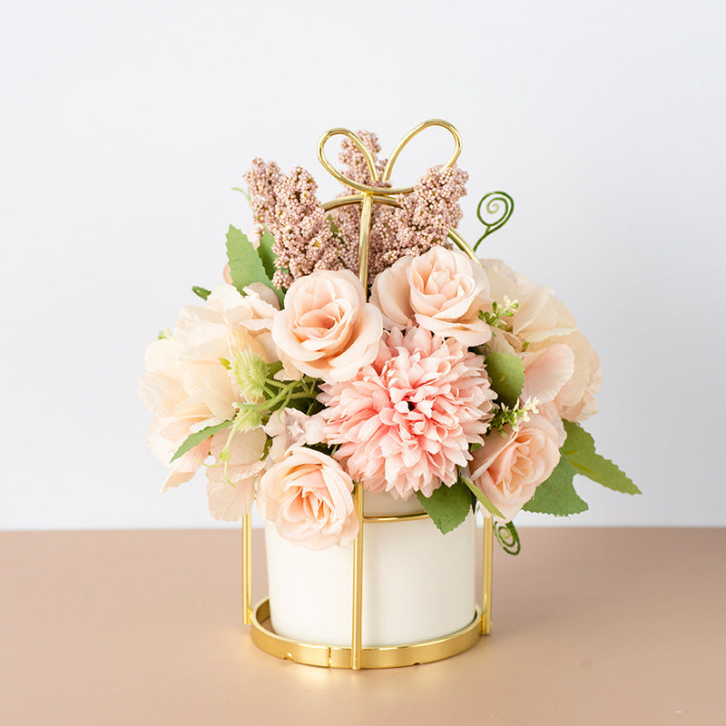 Small Potted Plants Flower Bouquet Simulation