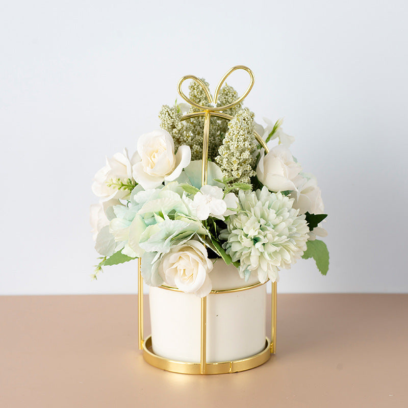 Small Potted Plants Flower Bouquet Simulation