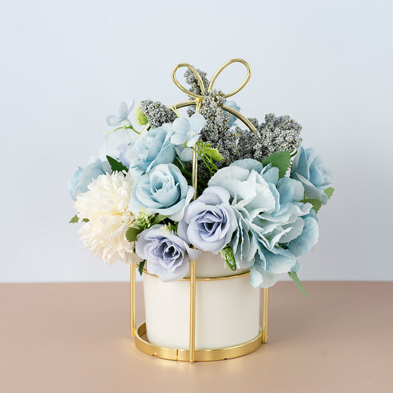 Small Potted Plants Flower Bouquet Simulation