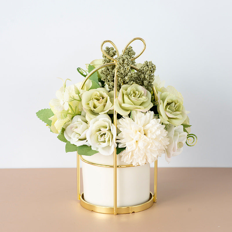 Small Potted Plants Flower Bouquet Simulation