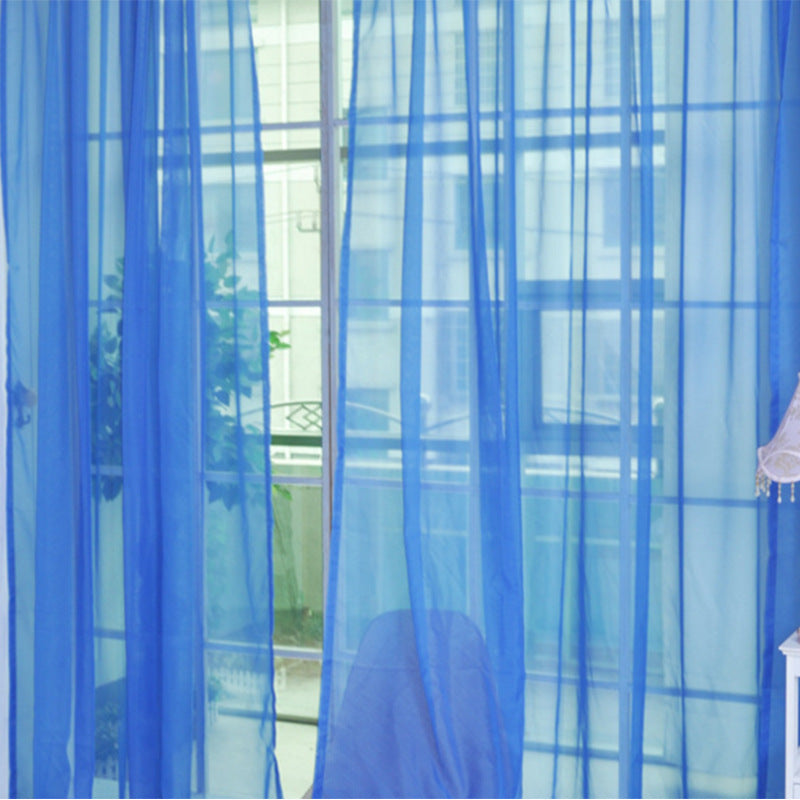 Solid Tulle Window Sheer Curtains