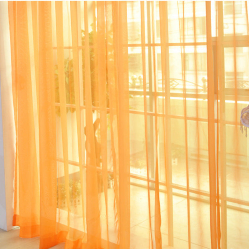 Solid Tulle Window Sheer Curtains