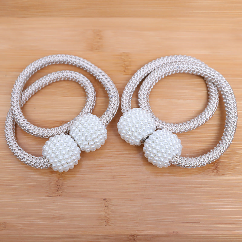 Perforation Pearl Magnetic Curtain Buckle