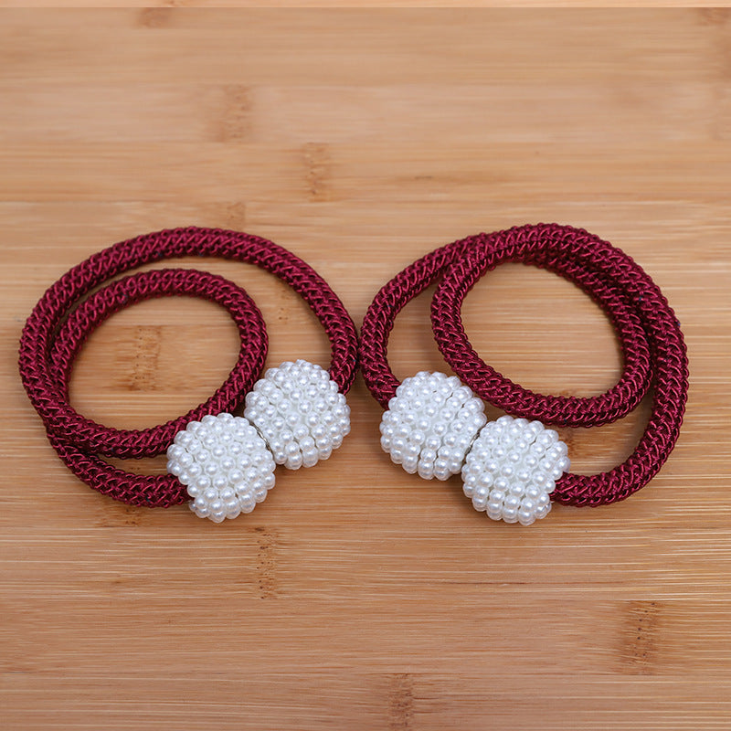 Perforation Pearl Magnetic Curtain Buckle