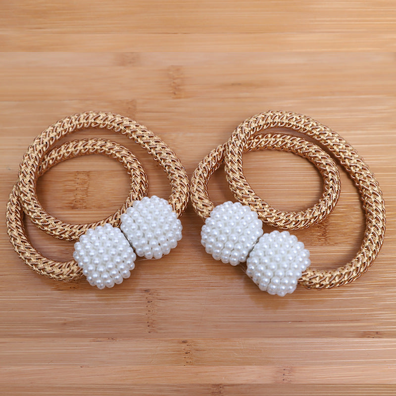 Perforation Pearl Magnetic Curtain Buckle