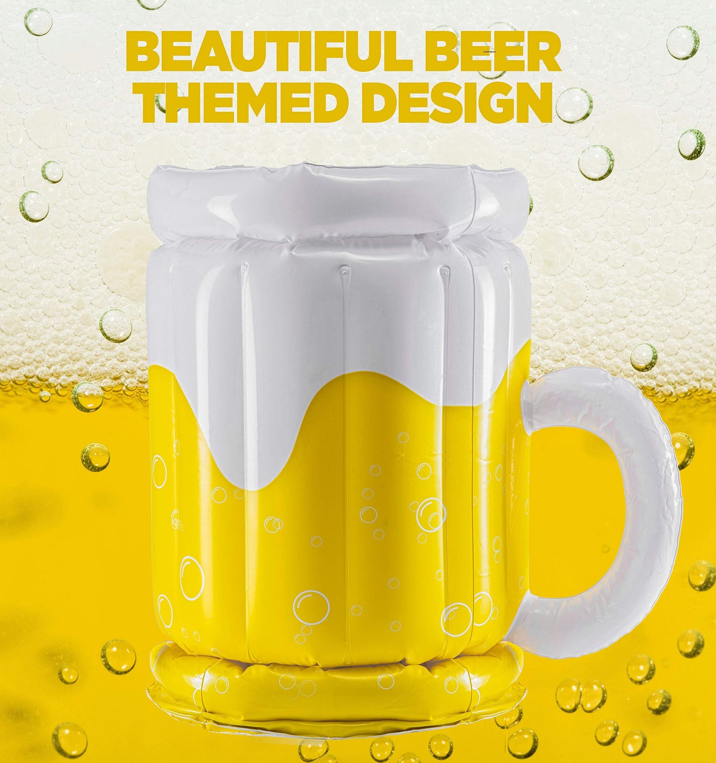 Large Inflatable Beer Mug Pool Float Drink
