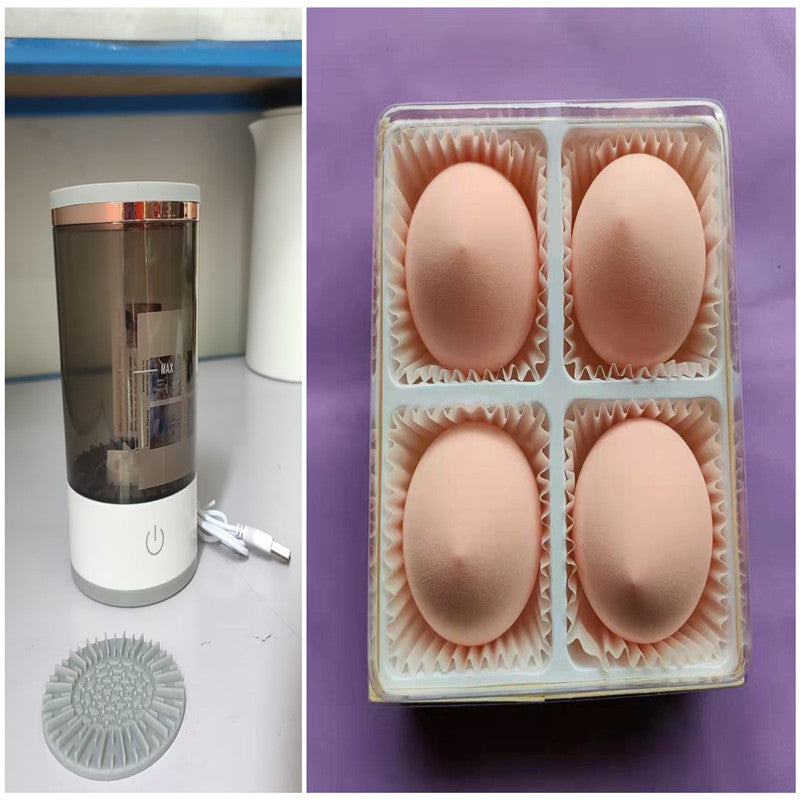 Automatic Cosmetic Brush Cleaning Tool