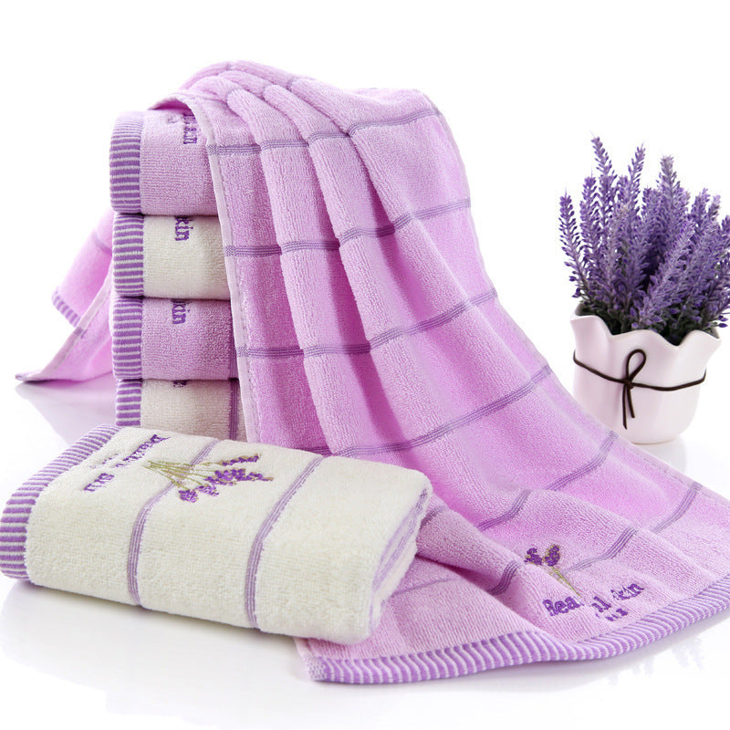 Pure Cotton 32 Strand Embroidered Face Towel
