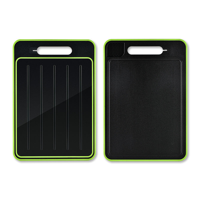 Double-side Cutting Board With Defrosting Function and Knife Sharpener