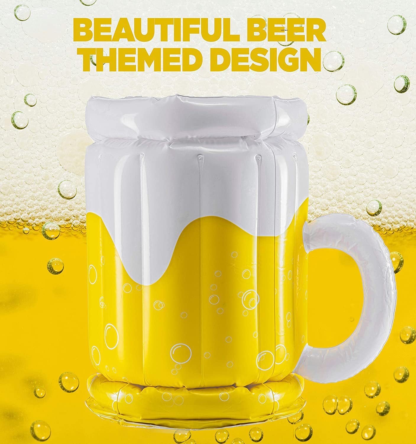 Large Inflatable Beer Mug Pool Float Drink