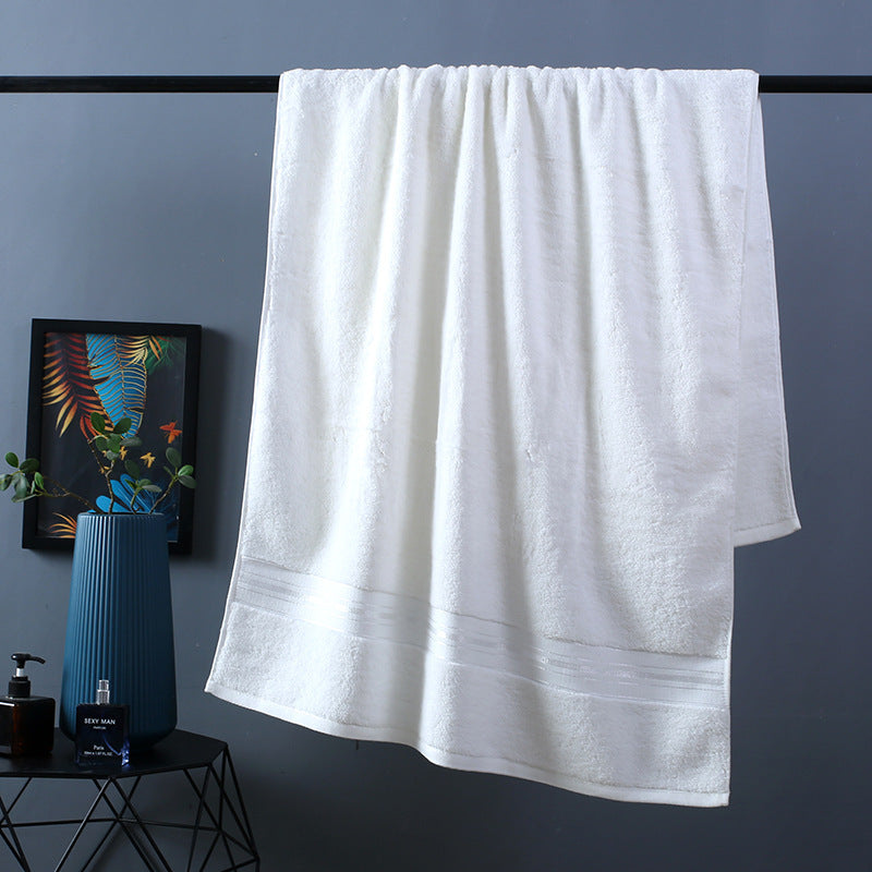 Pure Color Thick Cotton Bath Towel Set Towel