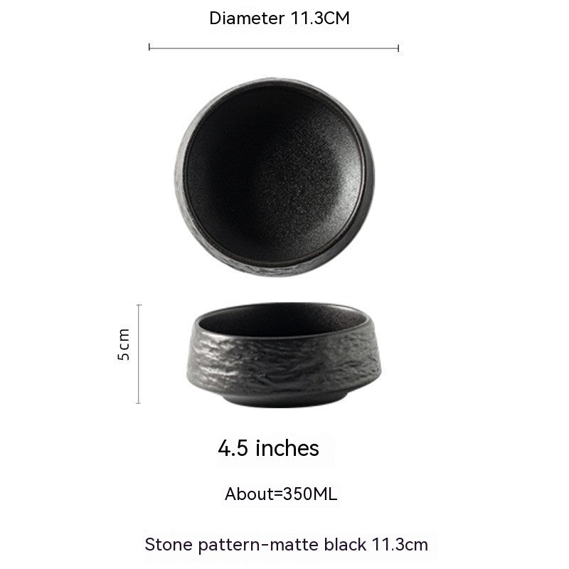 Ceramic Round Tray Japanese Style Tableware
