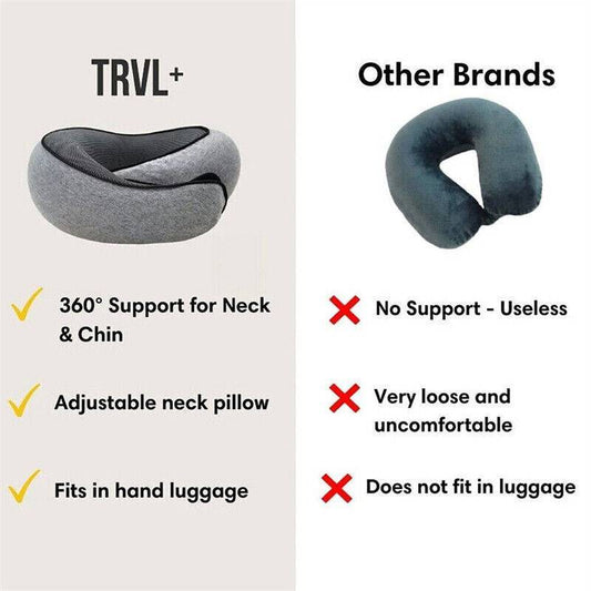 U Shaped Pillow Travel Neck Memory Foam Support
