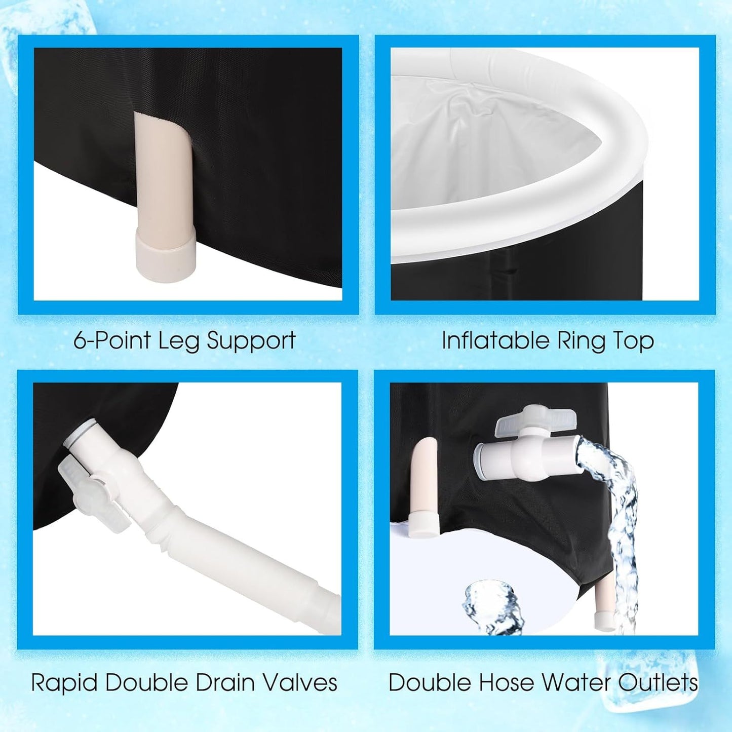 Recovery Ice Tub Water Therapy Foldable