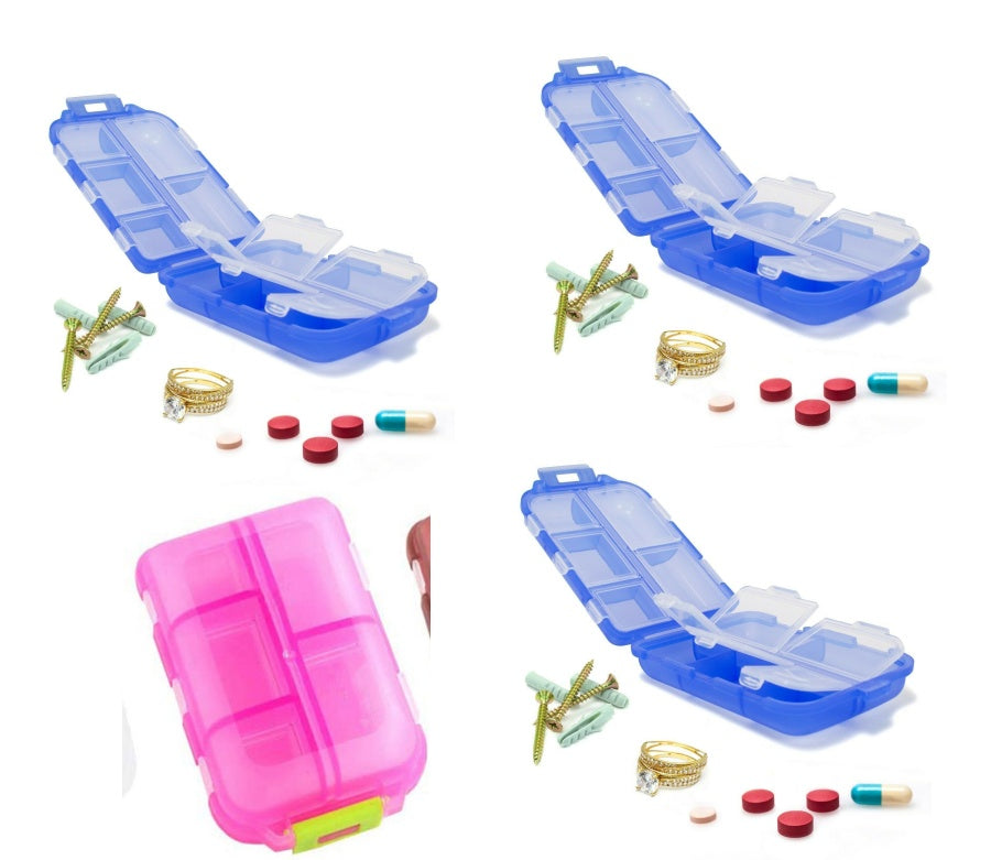 Travel Pill Organizer 10 Grid Portable Container