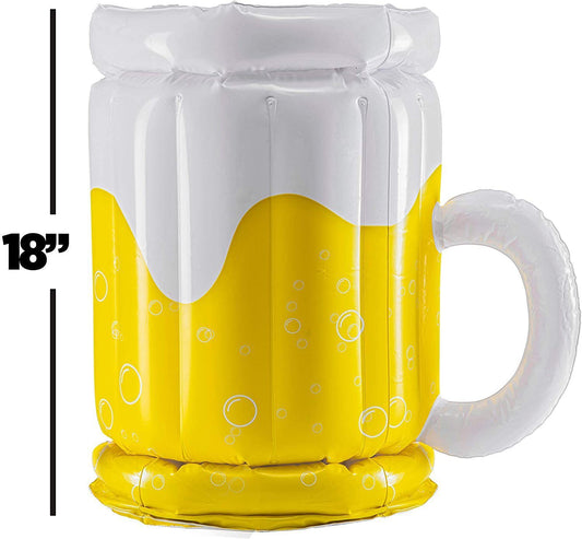 Large Inflatable Beer Mug Pool Float Drink