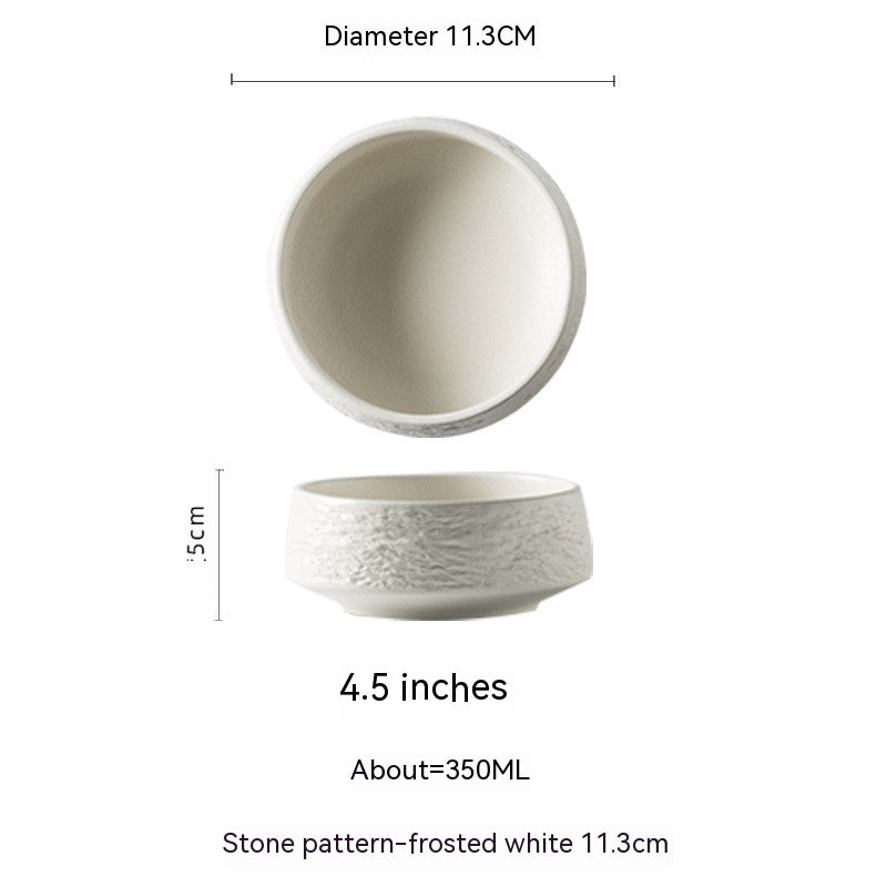 Ceramic Round Tray Japanese Style Tableware