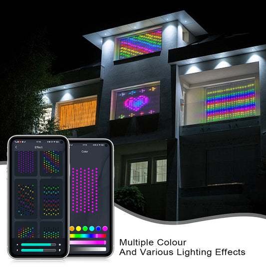 Smart LED RGB Curtain String Lights