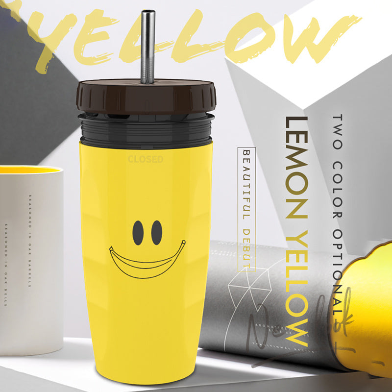 No Cover Twisting Portable Insulation Tumbler