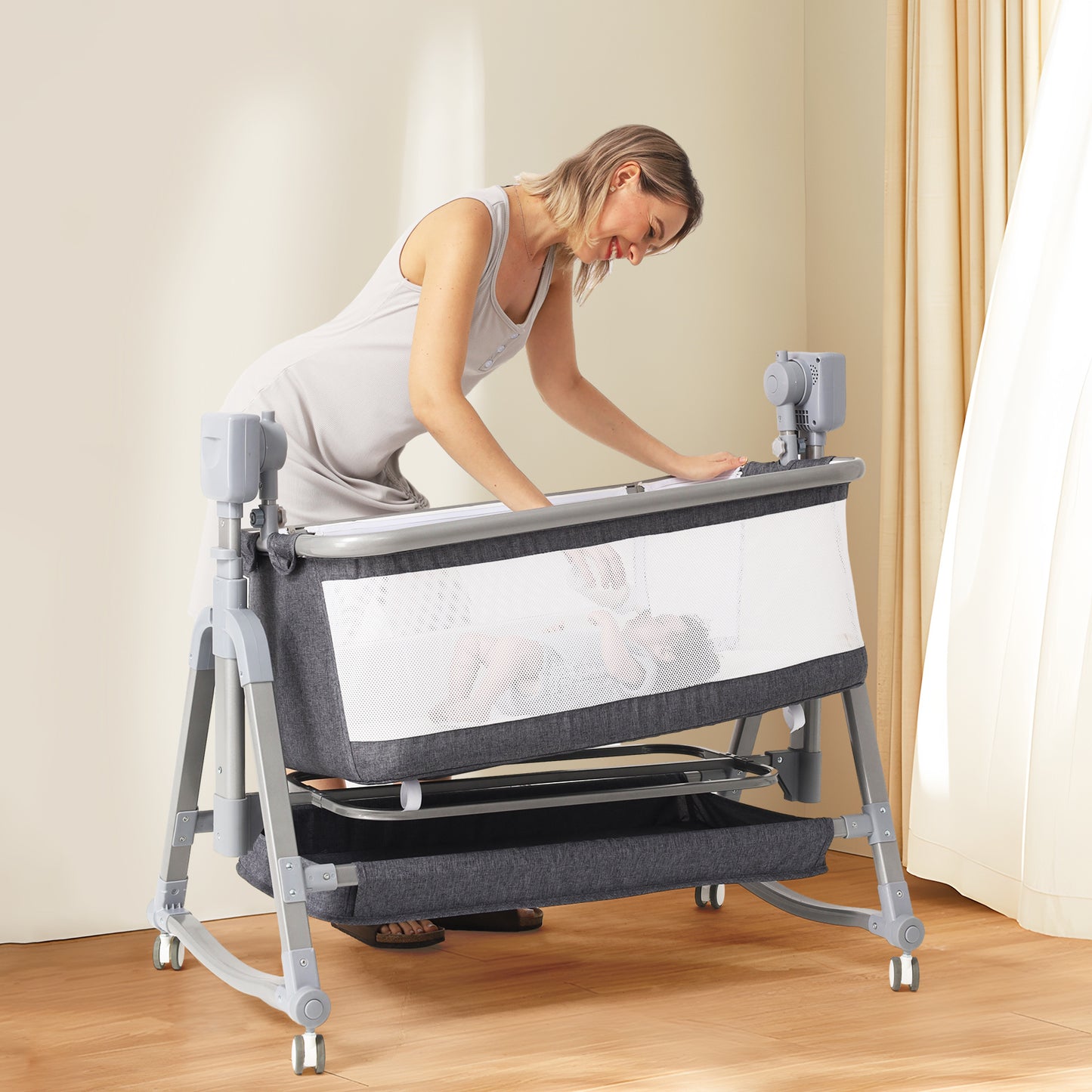 Electric Shaker Rocking Bedside Basket