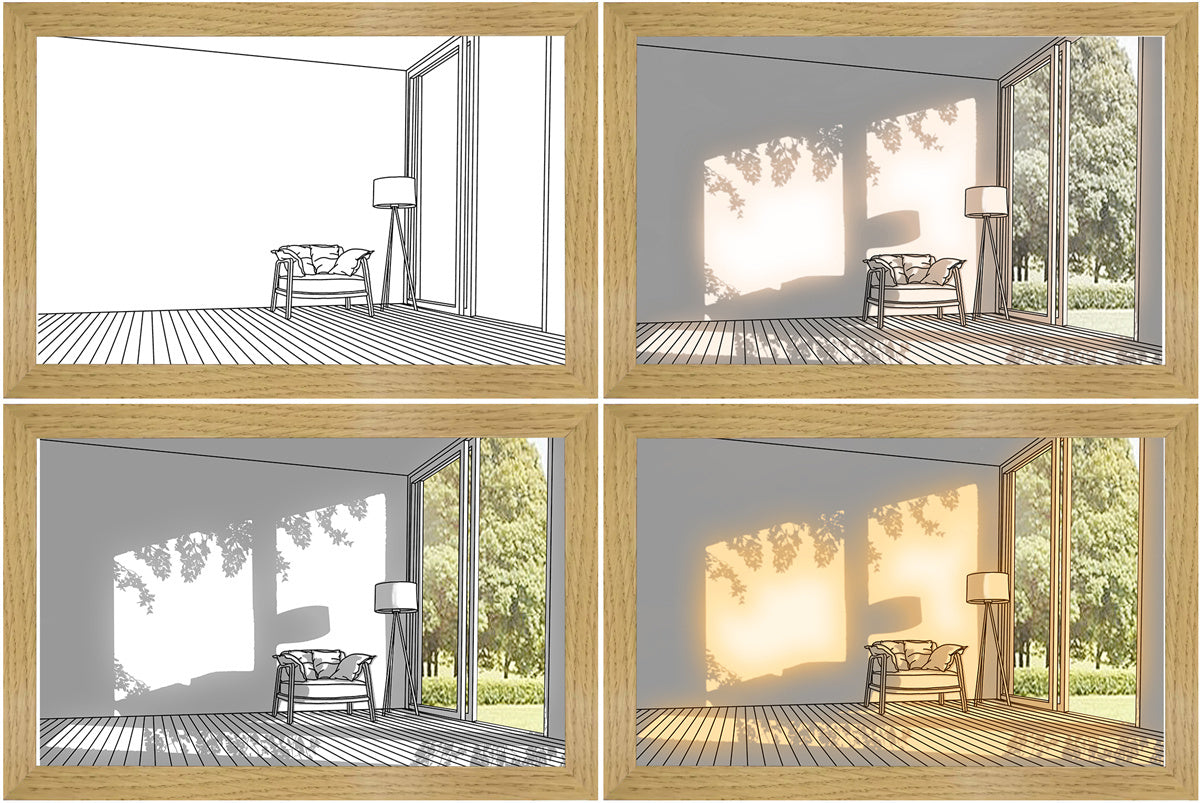 Illuminated Picture LED Decorative Light Bedside Picture Frame