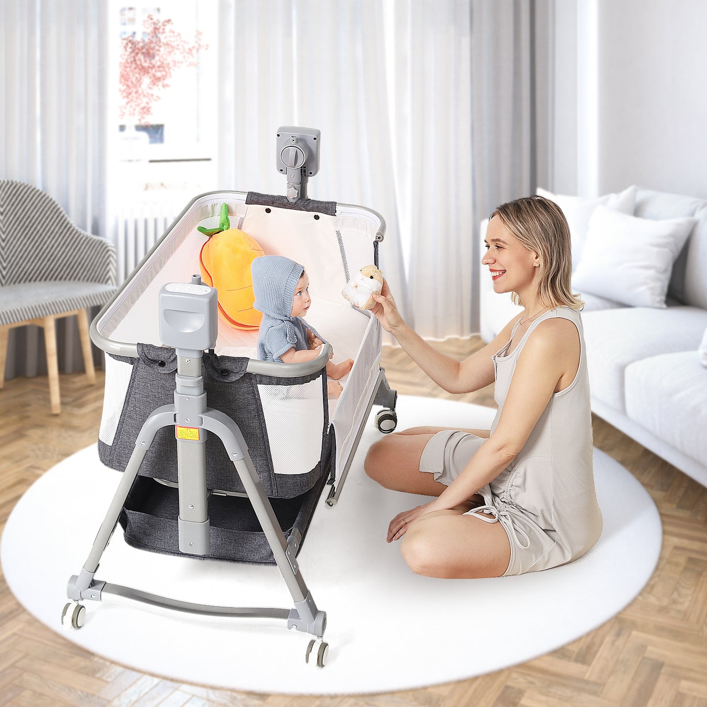 Electric Shaker Rocking Bedside Basket