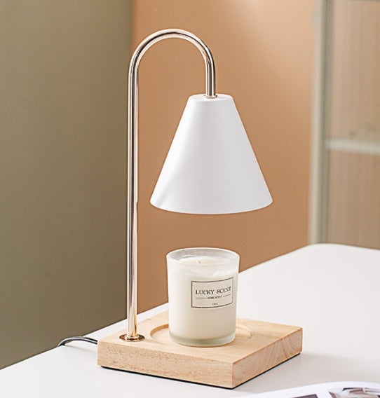 Bedside Wooden Atmosphere Melting Wax Lamp