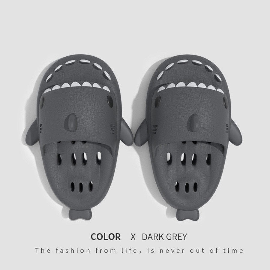 Shark Slippers With Drain Holes Beach and Outdoor